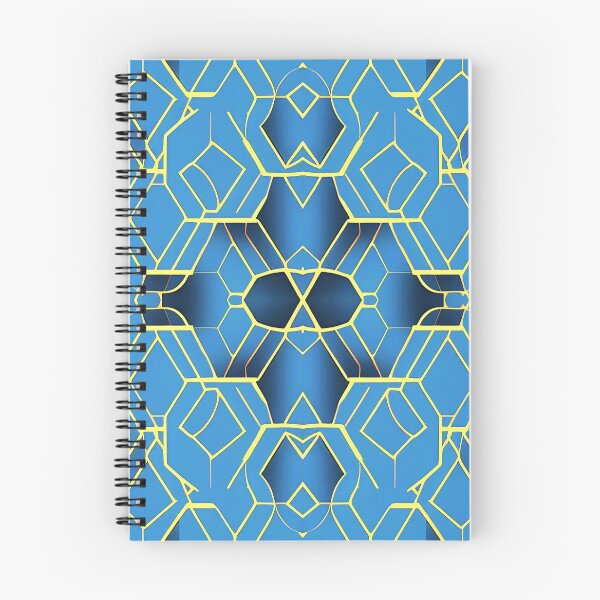 Item preview, abstract yellow hexagons on blue background designed and sold by I-A-Troy.