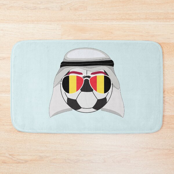 Item preview, Belgium Flag inside Sunglasses on a Soccer ball Wearing a Keffiyeh designed and sold by Dexter Freeman.