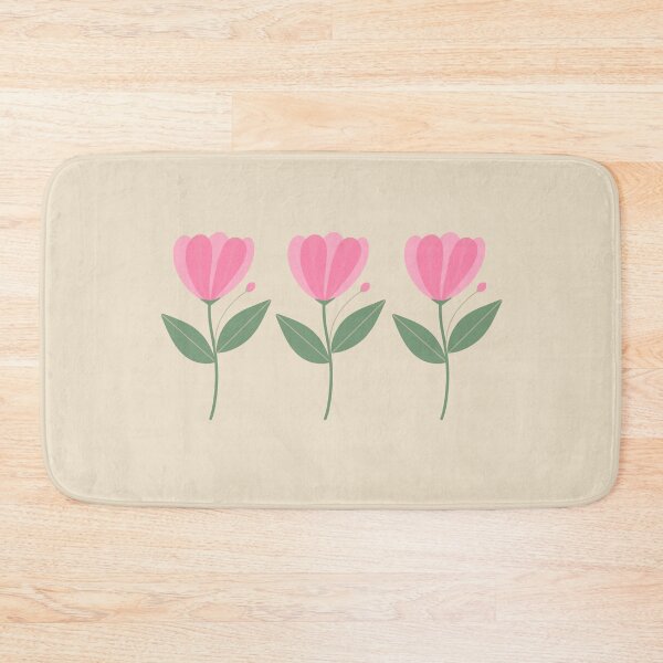 Item preview, Tulip flower design pattern, seamless, tickle me pink, coral reef designed and sold by LishiArts.
