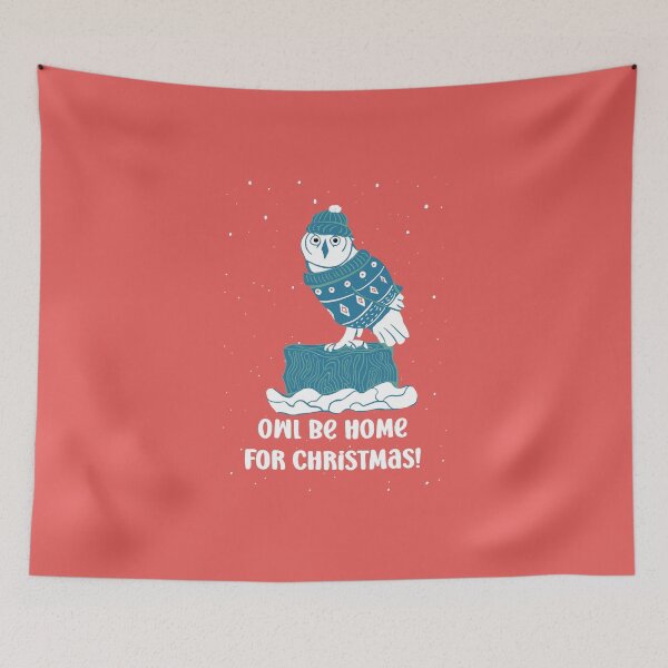 Item preview, Owl be home for Christmas - Owls Greetings collection - RWB designed and sold by MaddaMom.