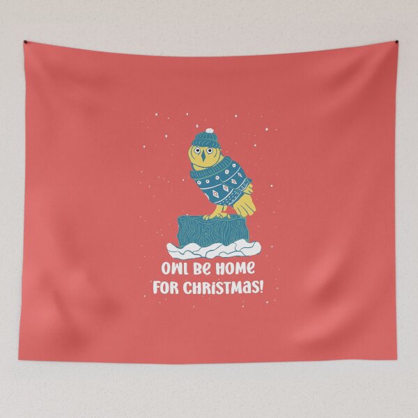 Item preview, Owl be home for Christmas - Owls Greetings collection - RWB designed and sold by MaddaMom.