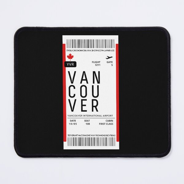 Item preview, Vancover Flight Ticket Boarding Pass Travel Canada designed and sold by CraftwithNadia.