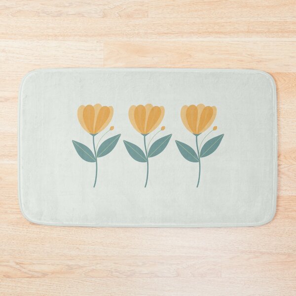 Item preview, Tulip flower design pattern, seamless, yellow, foggy gray designed and sold by LishiArts.