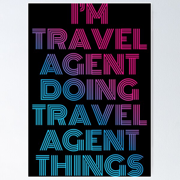 Item preview, I'm Travel agent Doing Travel agent Things Retro Neon designed and sold by SVPOD.