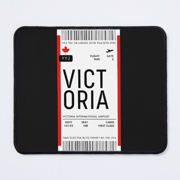 Item preview, Victoria Flight Ticket Boarding Pass Travel Canada designed and sold by CraftwithNadia.