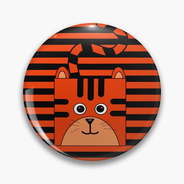 Item preview, Square Head Tiger  designed and sold by MarjorieHoweArt.