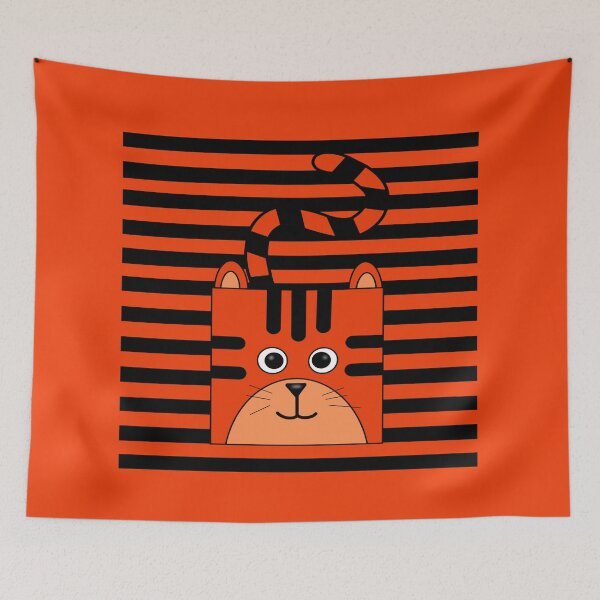 Item preview, Square Head Tiger  designed and sold by MarjorieHoweArt.