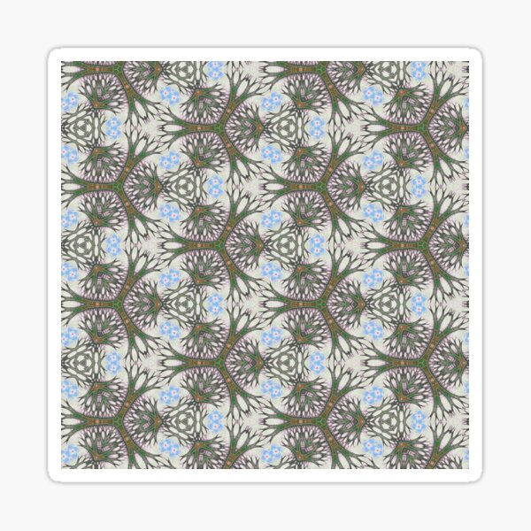 Item preview, Hexagonal Forest Fractal Pattern designed and sold by jean-nicolas.
