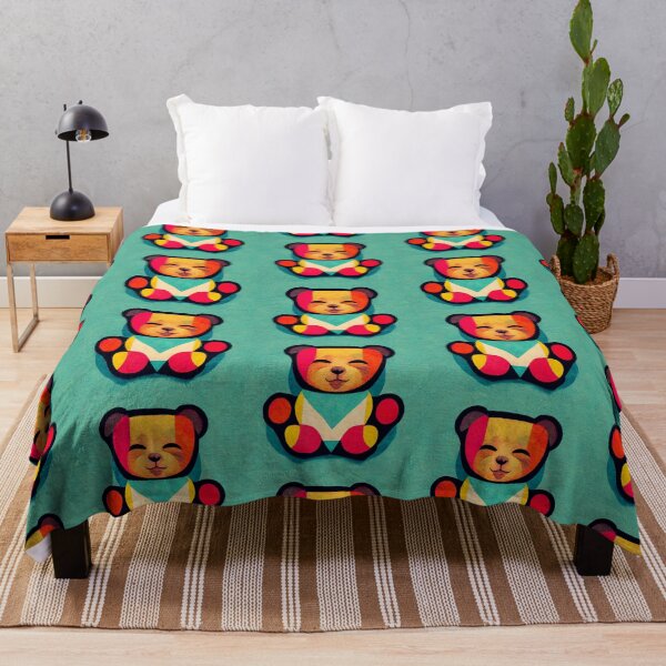 Item preview, Artistic Abstract Cute Teddy Bear Popart Art Gift designed and sold by LADistrictGarb.