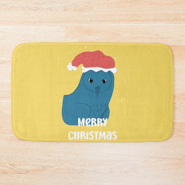 Item preview, Merry Christmas Owl with a Santa hat -  Owls Greetings collection - YBR designed and sold by MaddaMom.