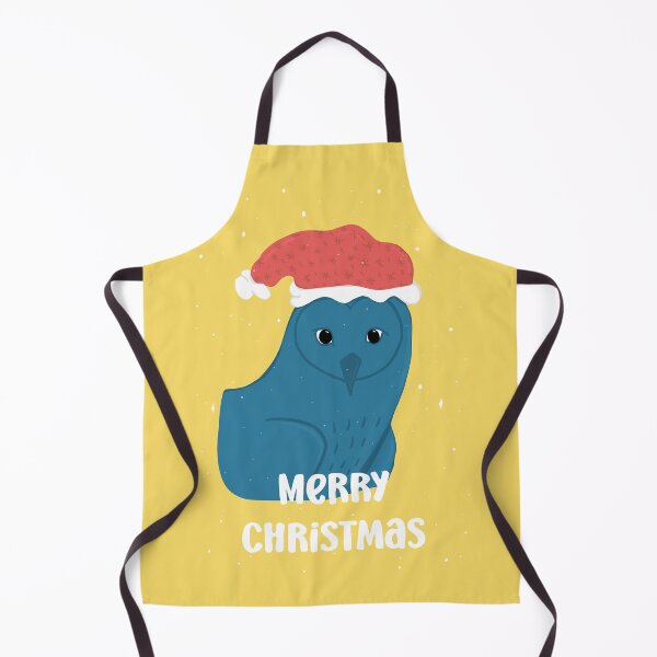 Item preview, Merry Christmas Owl with a Santa hat - Owls Greetings collection - YBR designed and sold by MaddaMom.