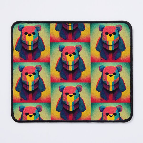 Item preview, Artistic Abstract Colorful Teddy Bear Popart Art Gift designed and sold by LADistrictGarb.
