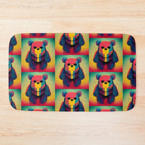 Item preview, Artistic Abstract Colorful Teddy Bear Popart Art Gift designed and sold by LADistrictGarb.