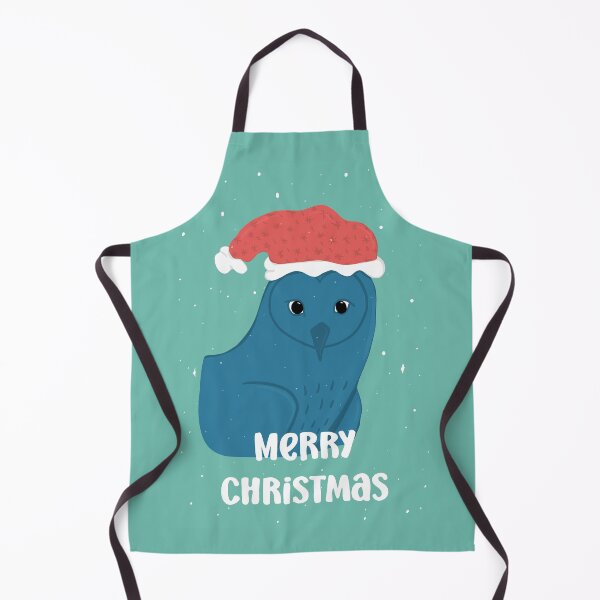 Item preview, Merry Christmas Owl with a Santa hat - Owls Greetings collection - GBR designed and sold by MaddaMom.
