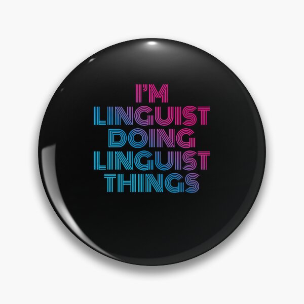 Item preview, I'm Linguist Doing Linguist Things Retro Neon designed and sold by SVPOD.