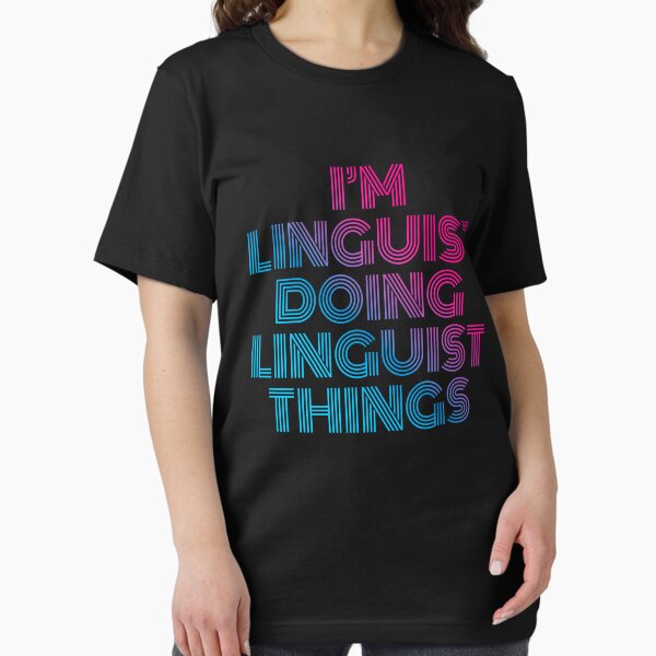 Item preview, I'm Linguist Doing Linguist Things Retro Neon designed and sold by SVPOD.