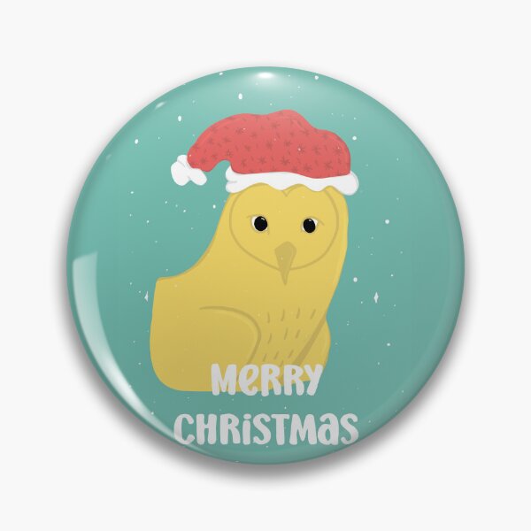 Item preview, Merry Christmas Owl with a Santa hat -  Owls Greetings collection - GYR designed and sold by MaddaMom.