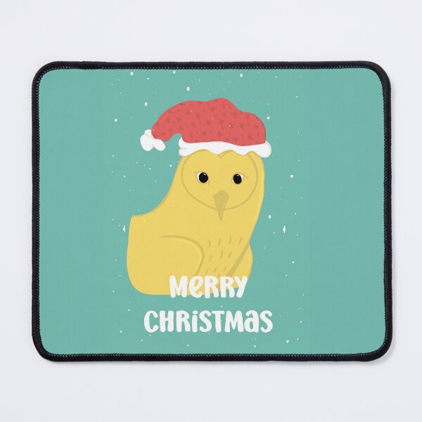 Item preview, Merry Christmas Owl with a Santa hat - Owls Greetings collection - GYR designed and sold by MaddaMom.