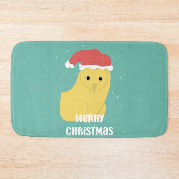 Item preview, Merry Christmas Owl with a Santa hat -  Owls Greetings collection - GYR designed and sold by MaddaMom.