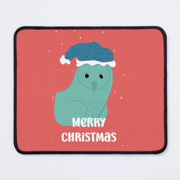 Item preview, Merry Christmas Owl with a Santa hat - Owls Greetings collection - RGB designed and sold by MaddaMom.