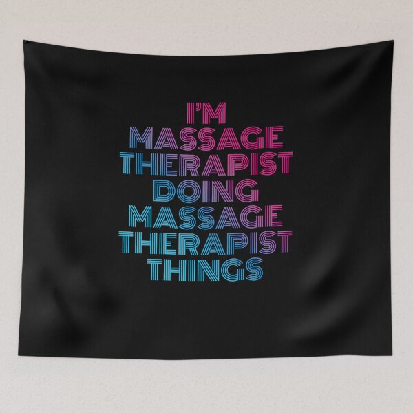 Item preview, I'm Massage Therapist Doing Massage Therapist Things Retro Neon designed and sold by SVPOD.