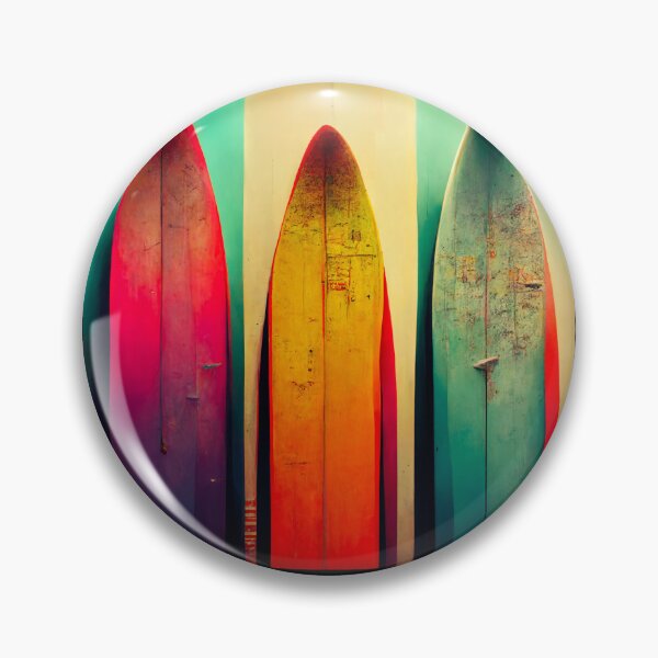 Item preview, Retro Vintage Surfboards Popart Beach Decoration Art Gift designed and sold by LADistrictGarb.