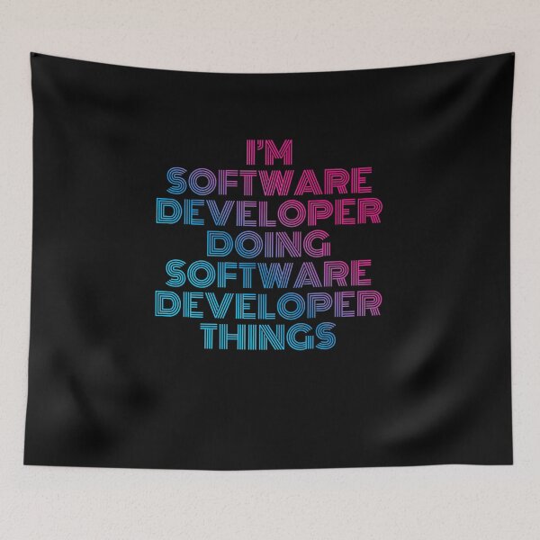 Item preview, I'm Software Developer Doing Software Developer Things Retro Neon designed and sold by SVPOD.