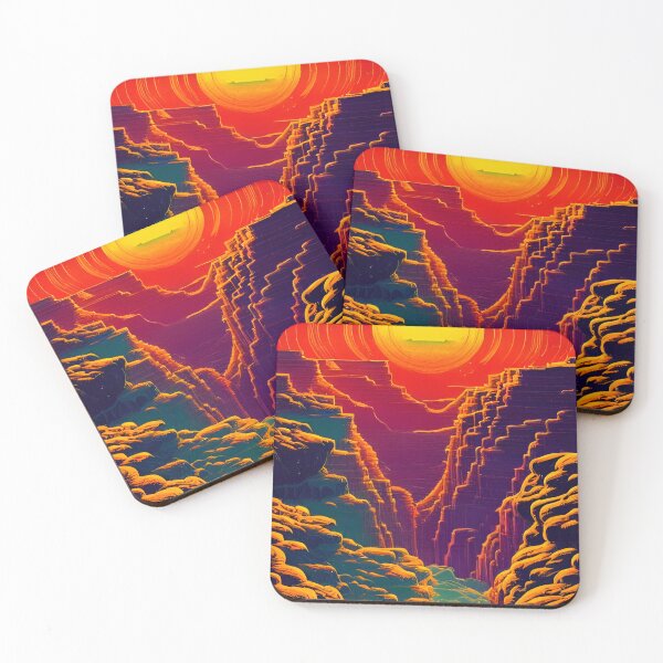 Item preview, Sunset in a Dazzling Canyon  designed and sold by EsoteraArt.