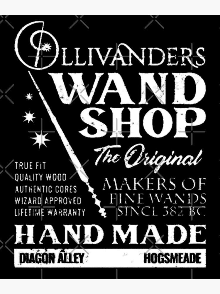 "Ollivanders The Wand Shop" Poster for Sale by HarrysWand Redbubble