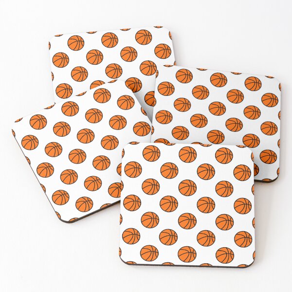 Item preview, Basketball with White Background Pattern designed and sold by beccaveedesigns.