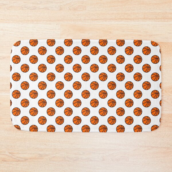 Item preview, Basketball with White Background Pattern designed and sold by beccaveedesigns.
