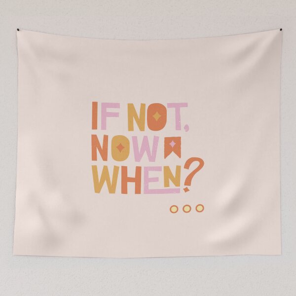 Item preview, Boho Vintage Motivation: If Not Now, When? designed and sold by BohemiWANDERS.