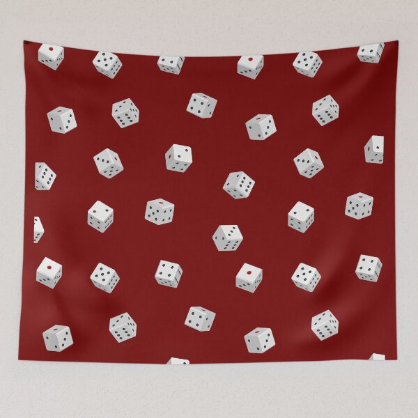 Item preview, Falling gaming dice red designed and sold by RaionKeiji.