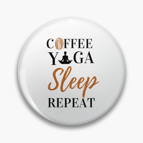 Item preview, Coffee Yoga Sleep Repeat Yoga and Coffee Essential T-Shirt designed and sold by redpalaceark.