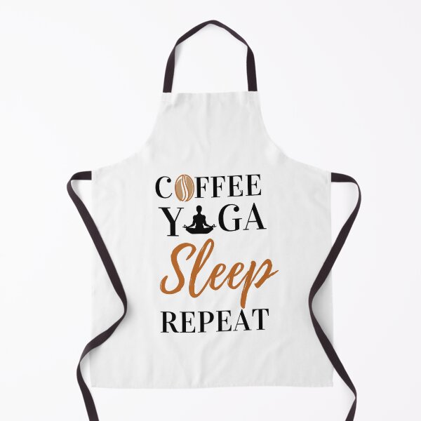 Item preview, Coffee Yoga Sleep Repeat Yoga and Coffee Essential T-Shirt designed and sold by redpalaceark.