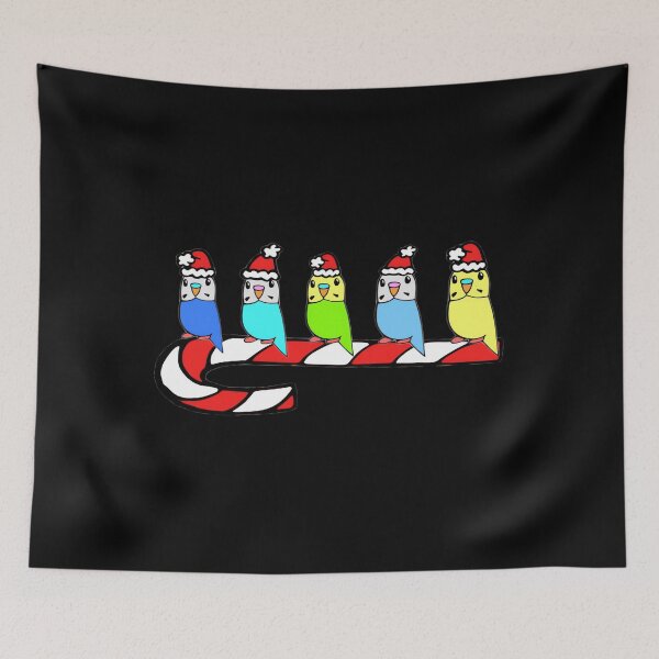 Item preview, Budgies- Christmas  designed and sold by omakamattiia.