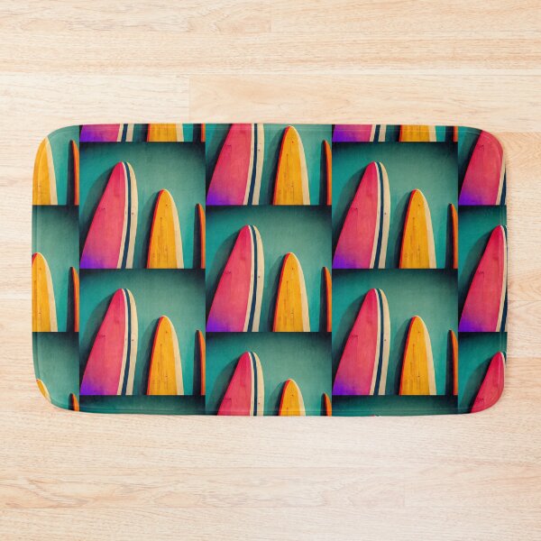 Item preview, Retro Vintage Surfboards Popart Beach Decoration Art Gift designed and sold by LADistrictGarb.