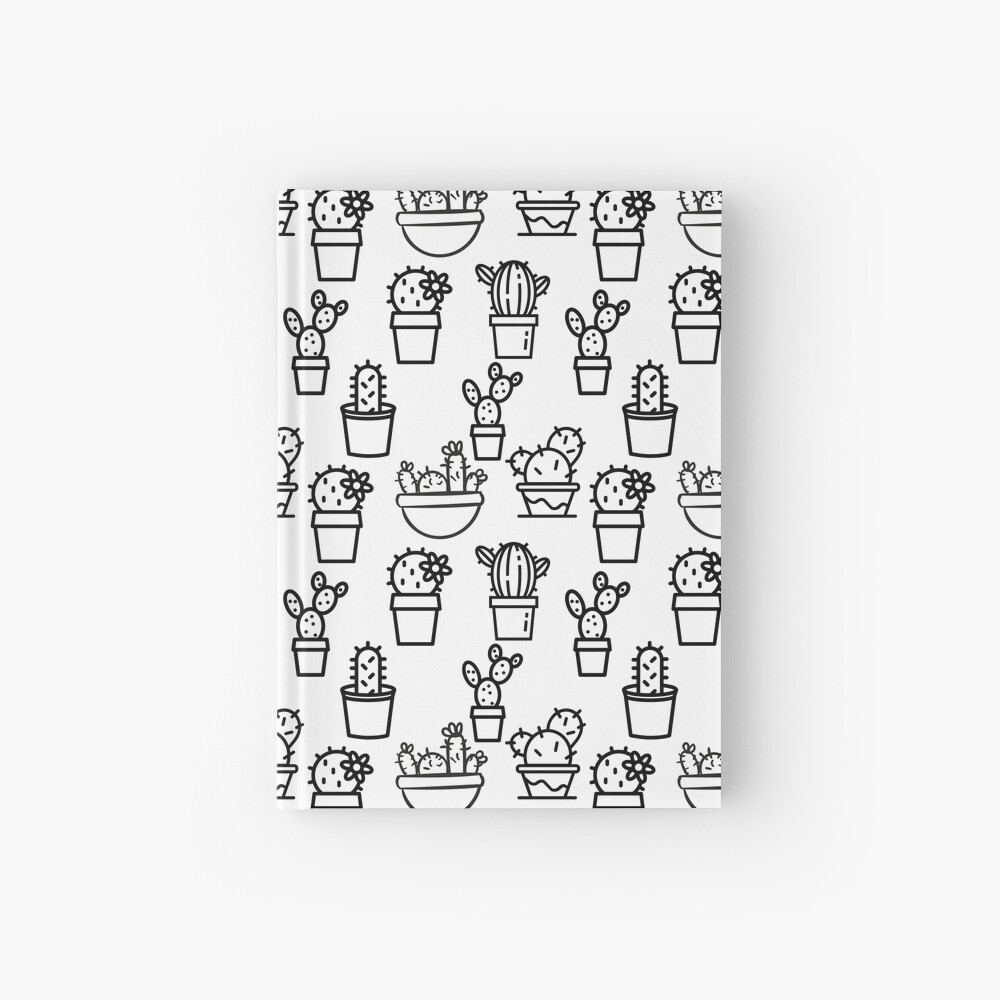 Cahier A Spirale Cactus Cute Cacti Pattern Illustration Simple Tumblr Esthetique Par Vanessavolk Redbubble