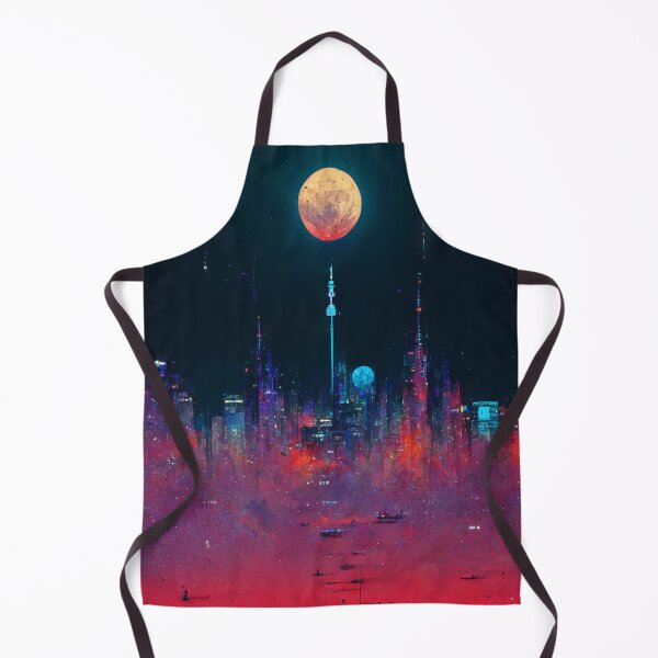 Item preview, Full Moon over Cyberpunk Crimson sea designed and sold by Maskedpainter.