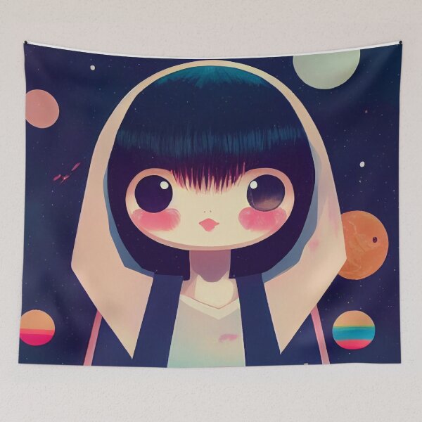 Item preview, LADY IN SPACE, Midjourney Ai Artwork, designed and sold by davidjulie.