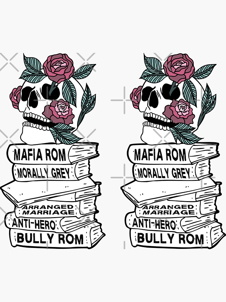 Stack of Books, Dark Academia, Dark Romance, Romance Sticker