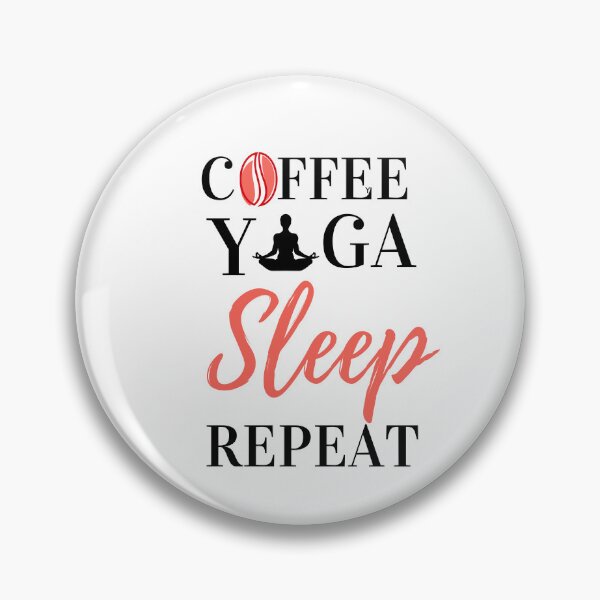 Item preview, Coffee Yoga Sleep Repeat Yoga and Coffee Essential T-Shirt designed and sold by redpalaceark.