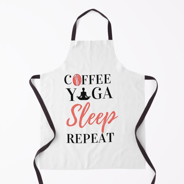 Item preview, Coffee Yoga Sleep Repeat Yoga and Coffee Essential T-Shirt designed and sold by redpalaceark.