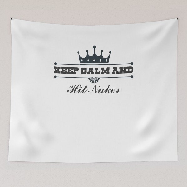 Item preview, Keep calm and hit nukes designed and sold by SeniorPrint99.