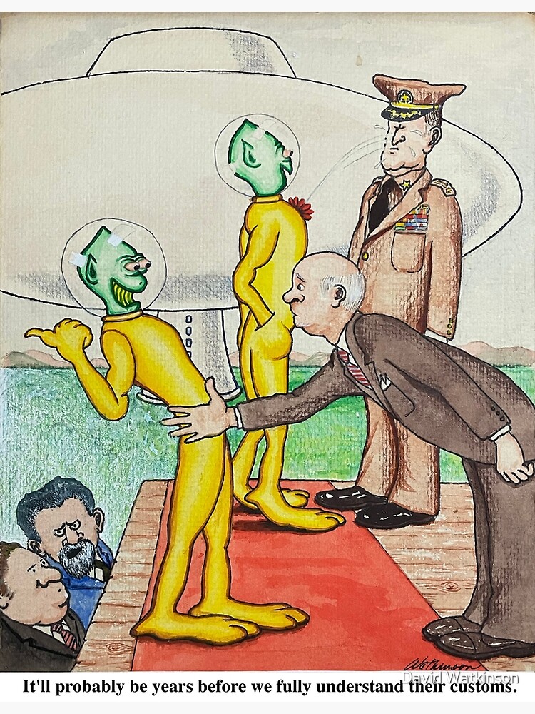 Thumbnail 3 of 3, Art Print, Water Color Cartoon with Caption designed and sold by FineDayAcademy.