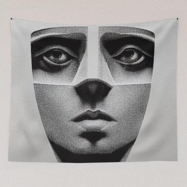 Item preview, Face in a Page I designed and sold by PolyDeco ⠀.