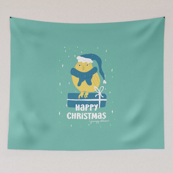Item preview, Happy Christmas - Grumpy Edition -  Owls Greetings collection - GYB designed and sold by MaddaMom.