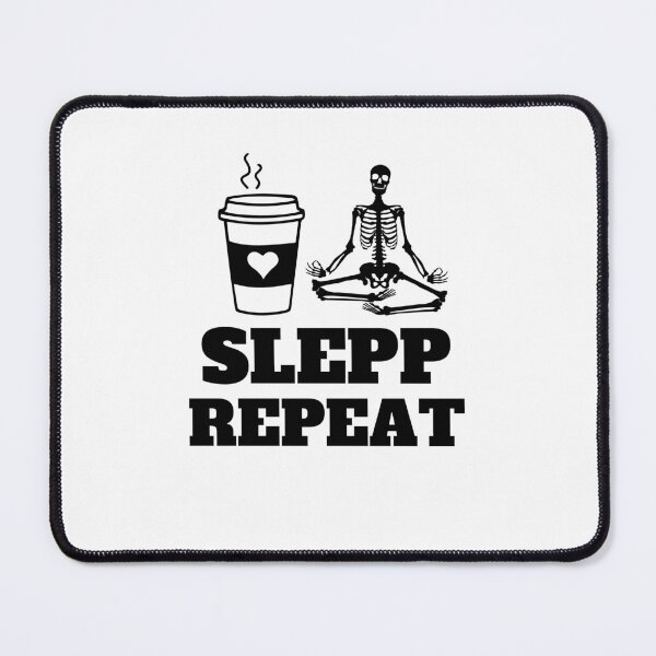 Item preview, Coffee Yoga Sleep Repeat Yoga and Coffee Essential T-Shirt designed and sold by redpalaceark.