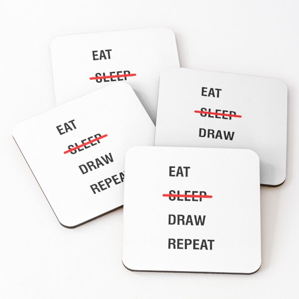 Item preview, Eat, NO Sleep, Draw and Repeat - Architecture quote designed and sold by SLGA-Designs.
