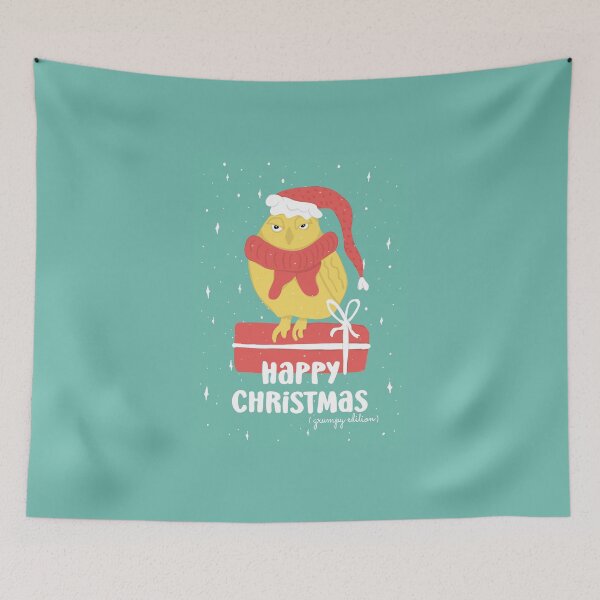 Item preview, Happy Christmas - Grumpy Edition -  Owls Greetings collection - GYR designed and sold by MaddaMom.